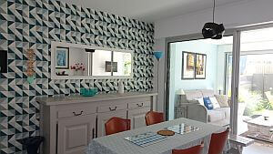 photos location vacances bed breakfast Lomener veranda salle à manger pour 5 personnes et plus